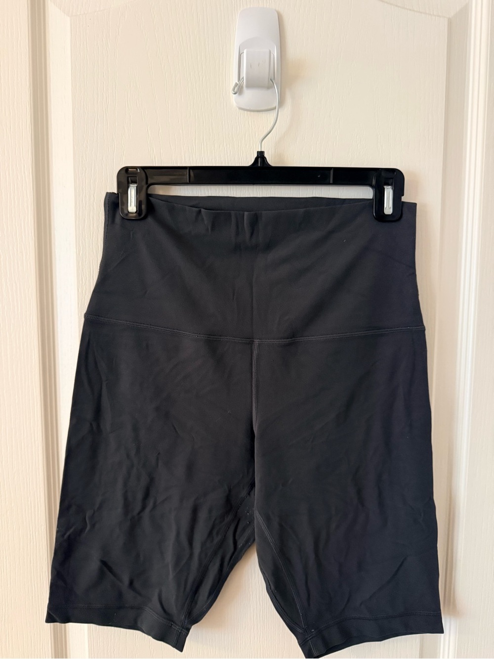 Lululemon Dark Grey High-Waist Biker Shorts